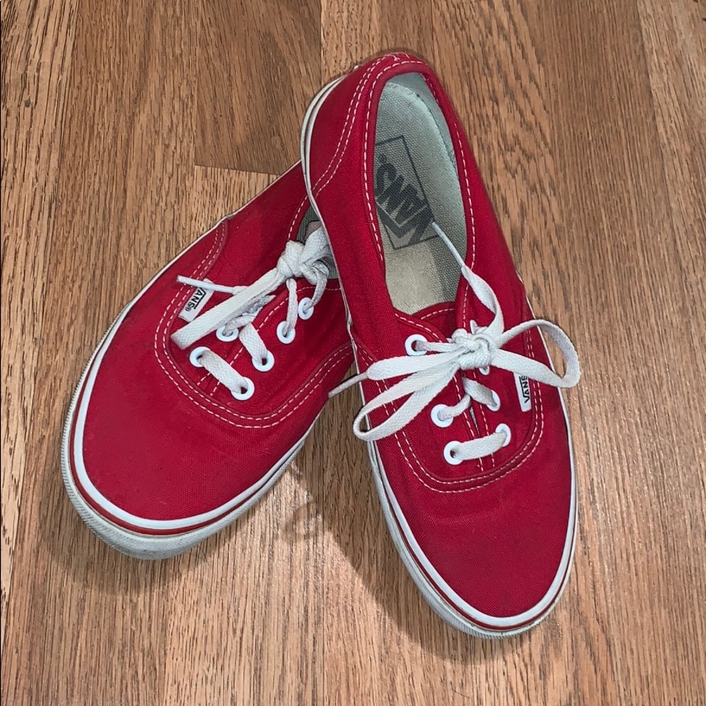 Used red Vans !